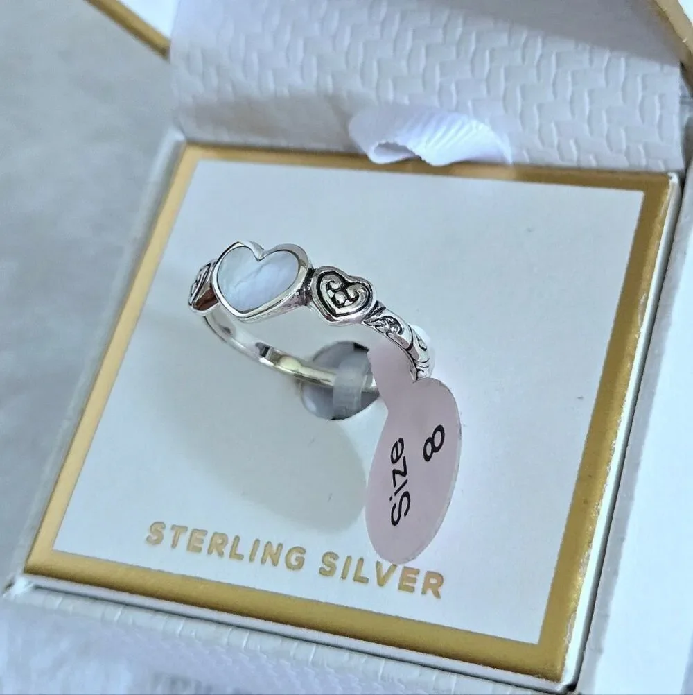 Annika Witt Sterling Silver🤍 Triple3️⃣ Heart❤ Ring💍 - NWT